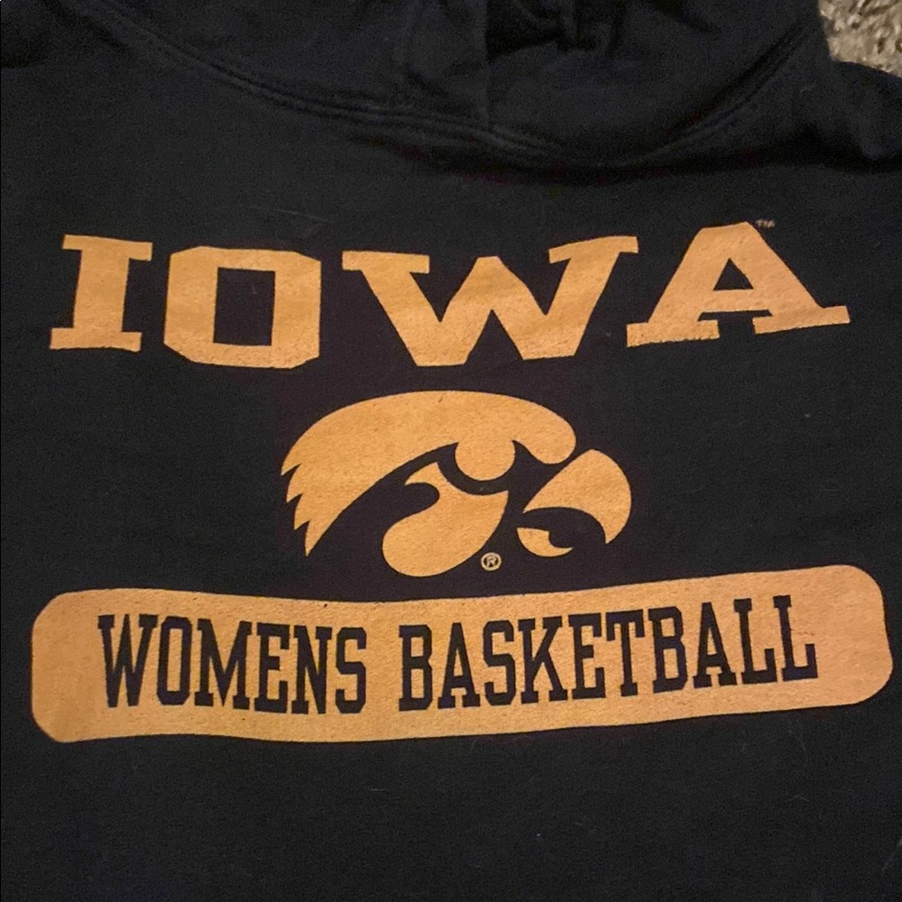 Iowa Women's Basketball Hoodie - Black and Gold